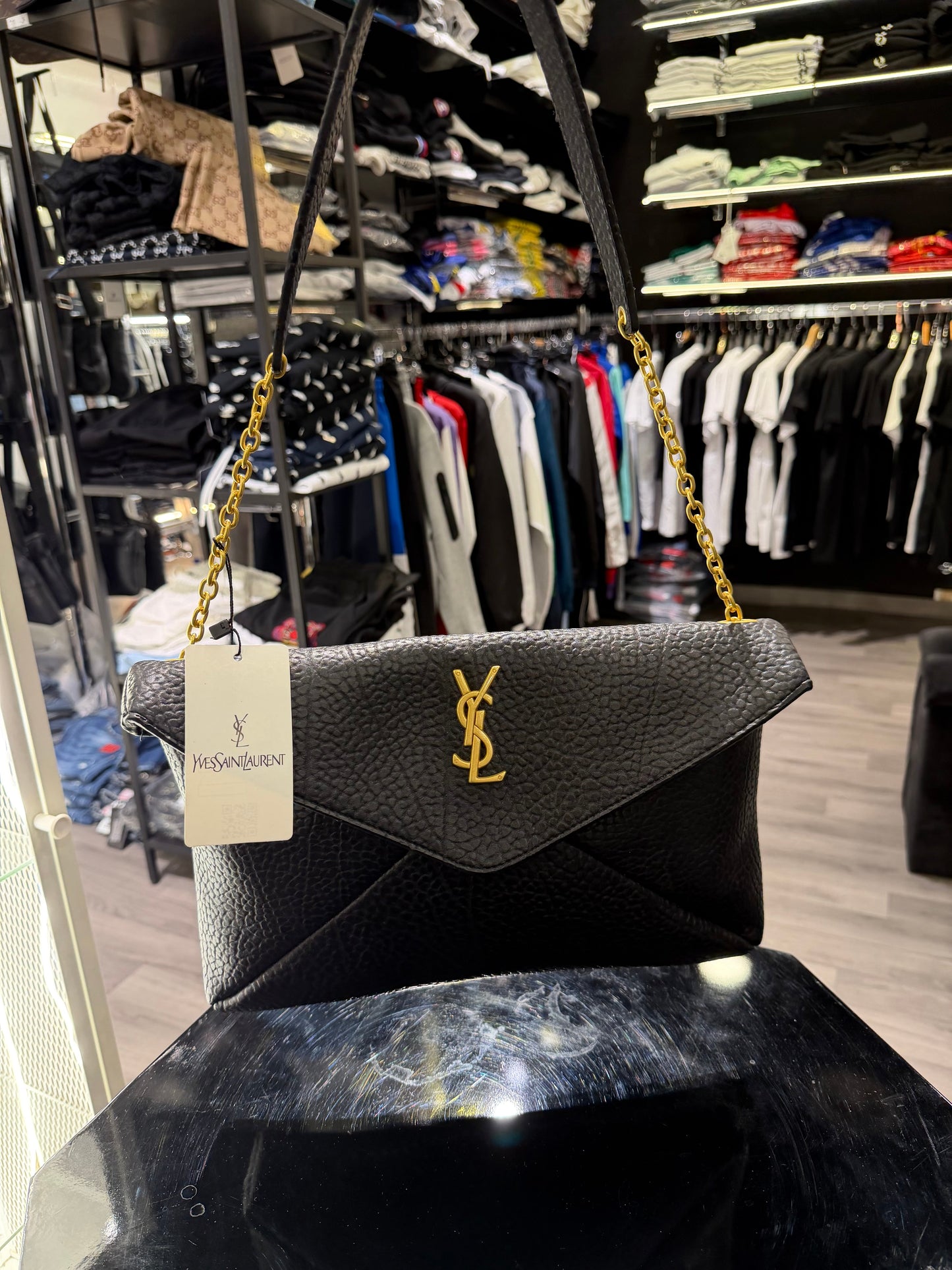WOMEN BAGS - Saint Laurent Uptown Chain Wallet