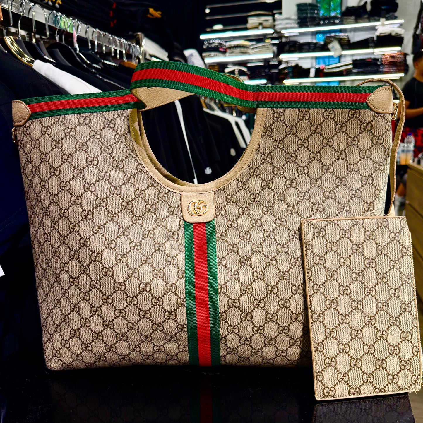 WOMEN BAGS - Gucci Giglio GG Canvas Tote