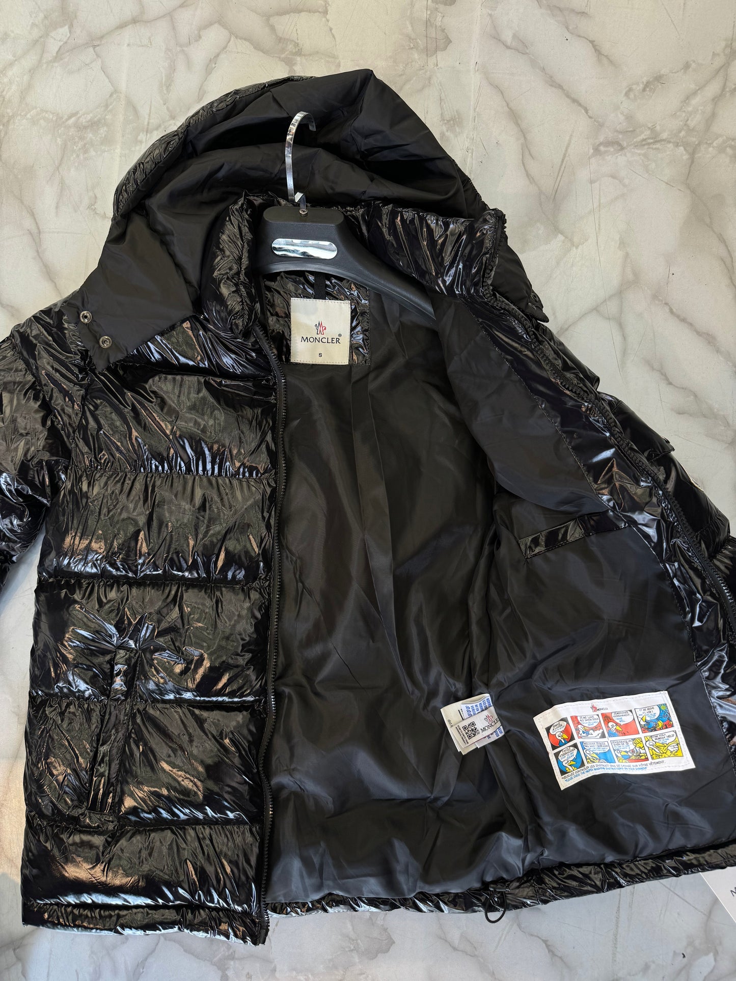 MONCLER MAYA ΓΥΑΛΙΣΤΕΡΟ - ΜΠΟΥΦΑΝ